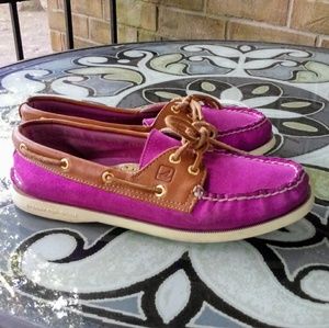 Pink Sperry Topsider Shoes